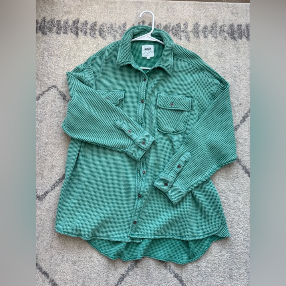 Aerie lumberjane waffle shirt